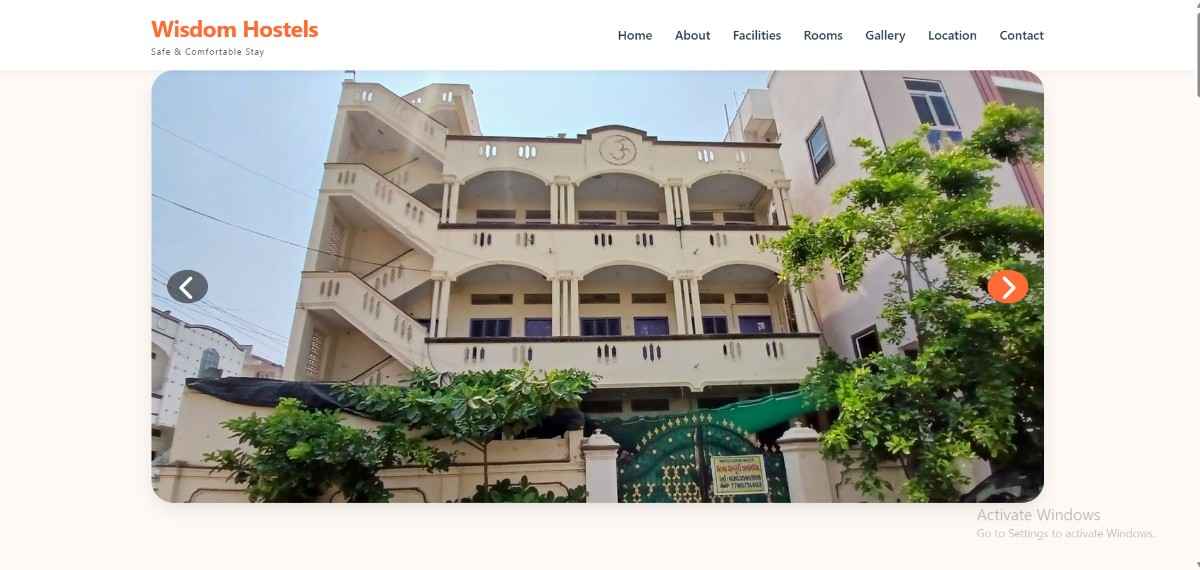 Wisdom Hostels Project